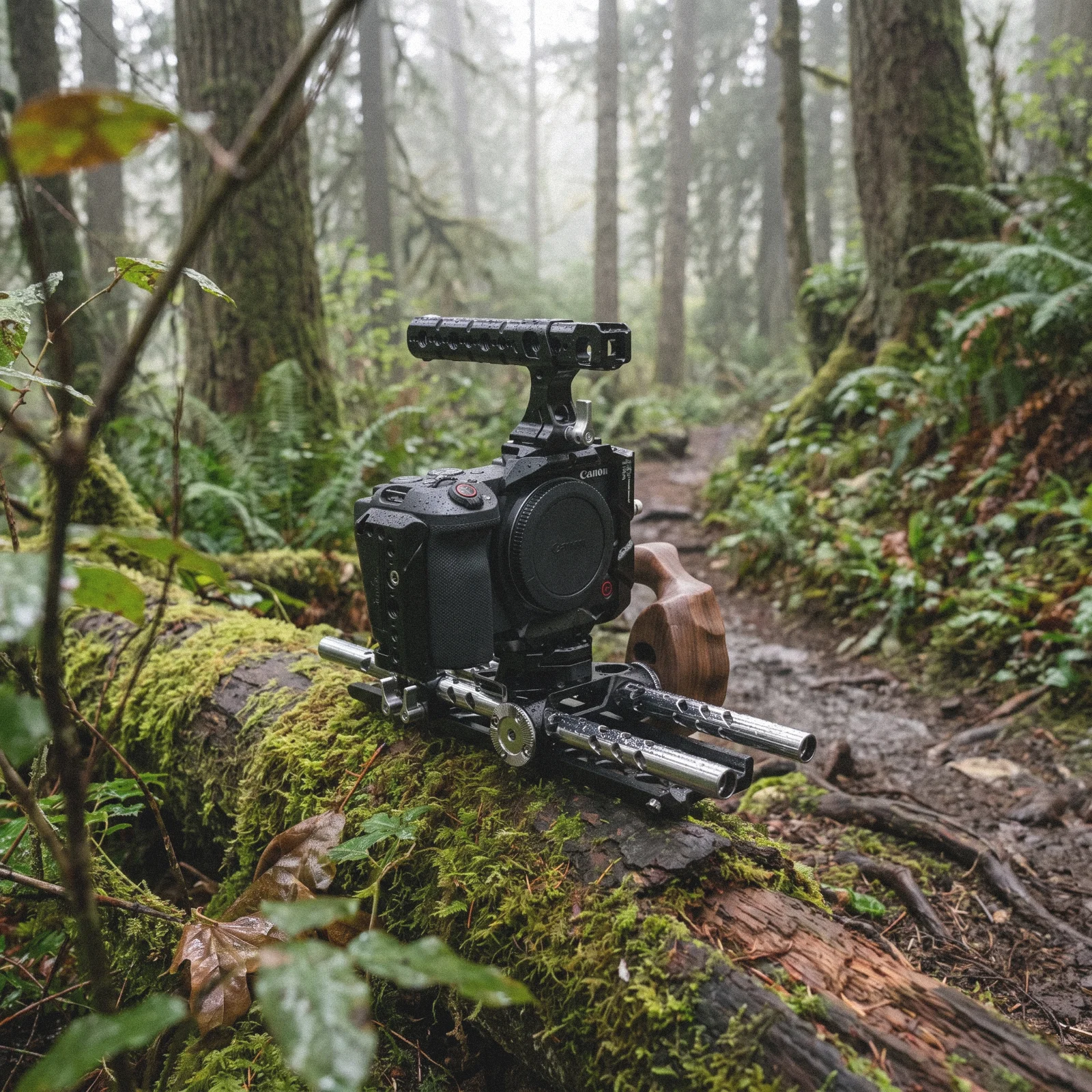 Camera cage in outdoor filming