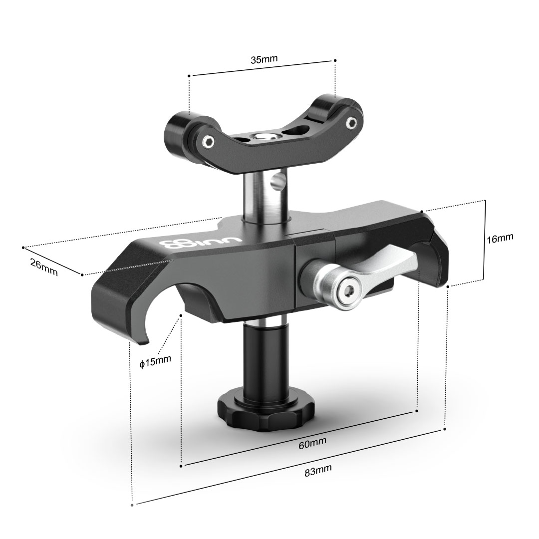 UNIVERSAL LENS SUPPORT 15MM LOCK SYSTEM PARAMETERS