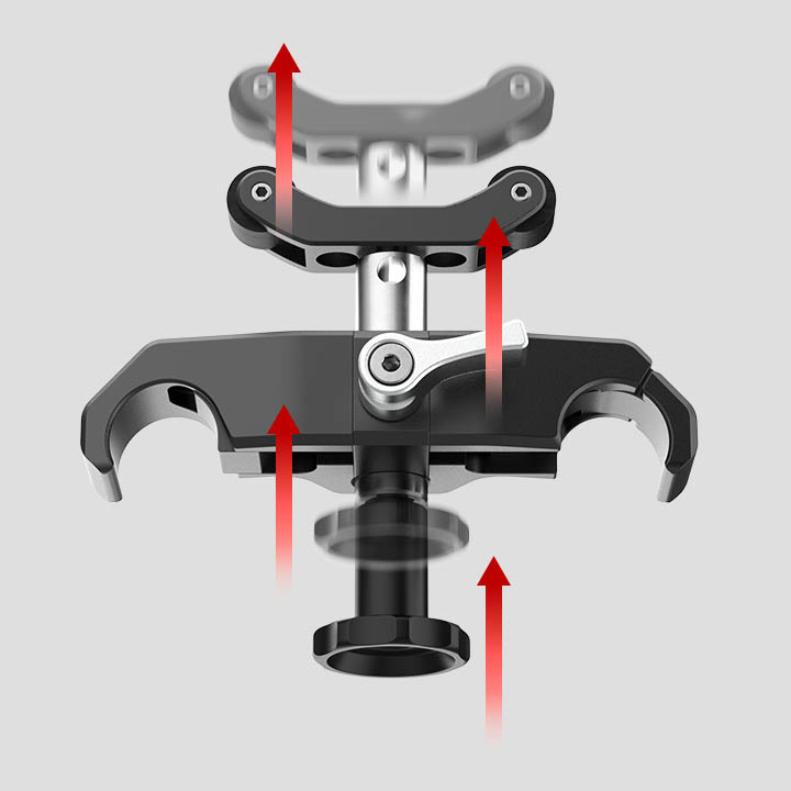 UNIVERSAL LENS SUPPORT 15MM HEIGHT ADJUSTMENT